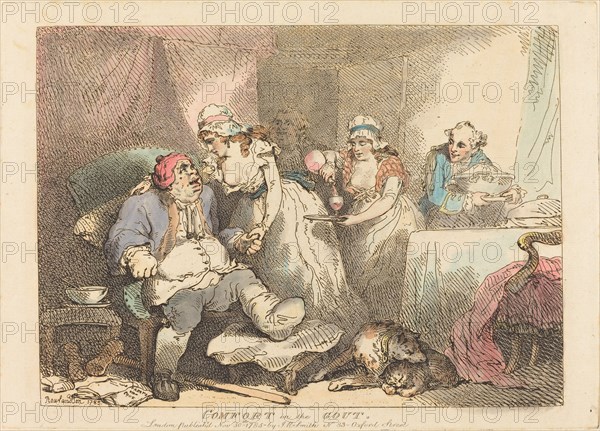 Comfort in the Gout, 1785.