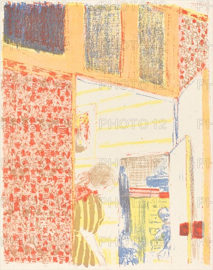 Interior with Pink Wallpaper II (Interieur aux tentures roses II), c. 1896 (published 1899).
