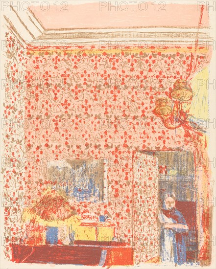 Interior with Pink Wallpaper I (Interieur aux tentures roses I), c. 1896 (published 1899).