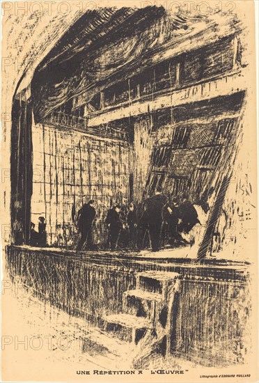 Une répétition à L'Oeuvre, Program for L'Oasis, 1903.