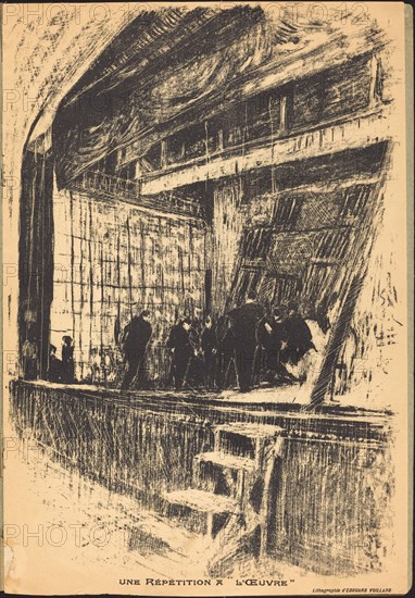 Une répétition à L'Oeuvre, Program for L'Oasis, 1903.