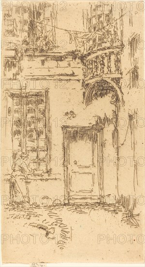 Courtyard, Rue P.L. Courier, 1888.