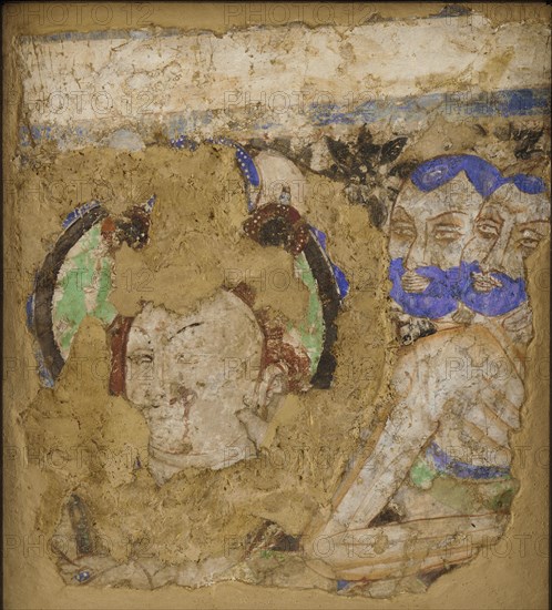 Bodhisattvas and Monks, from Cave 224, 4th-6th century.