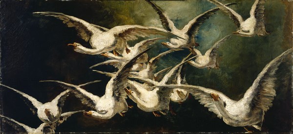 Flock of Geese, ca. 1883.