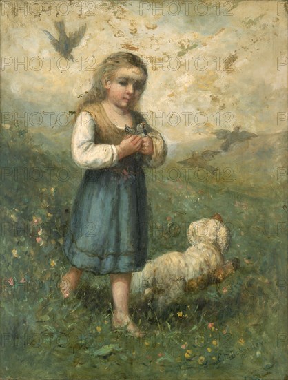 Child with Birds and Dog, 1882.