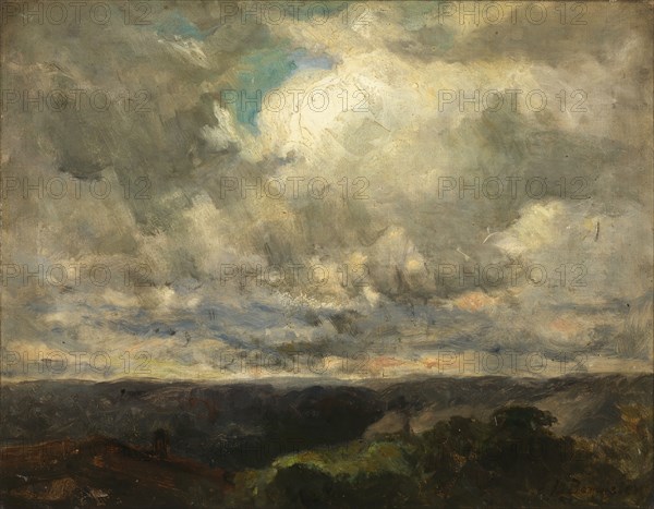 Untitled (landscape, cloudy sky).