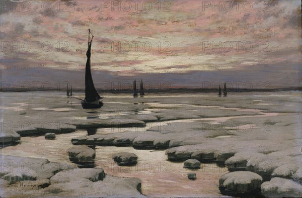 Winter Sunset, ca. 1890.