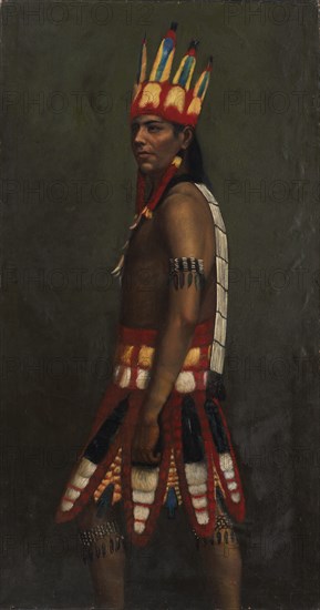 Jivaro Indian, ca. 1890-1892.