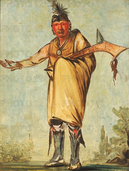 Náw-káw, Wood, Former Chief of the Tribe, 1828.
