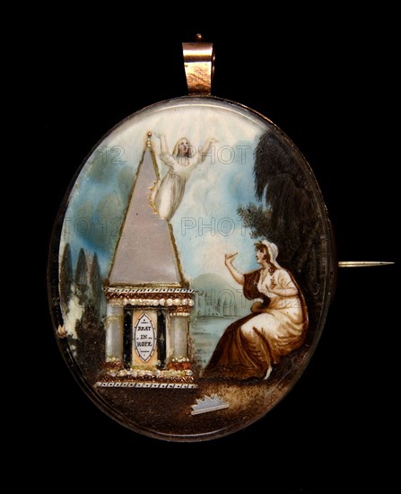 Mourning Pin, 1790s.