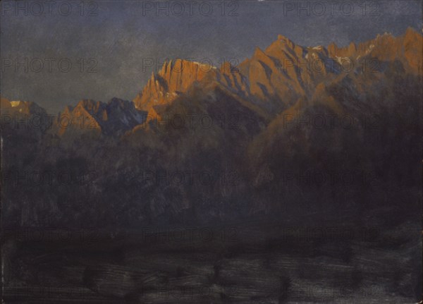 Sunrise in the Sierras, ca. 1872.