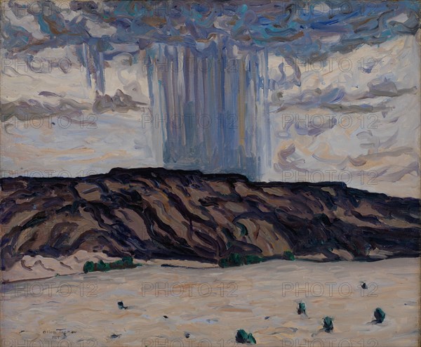 Cloudburst at Black Mesa, New Mexico, 1925.