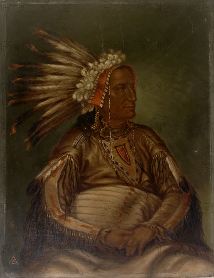 O-mata-ah-luta (Red Plume), ca. 1887.