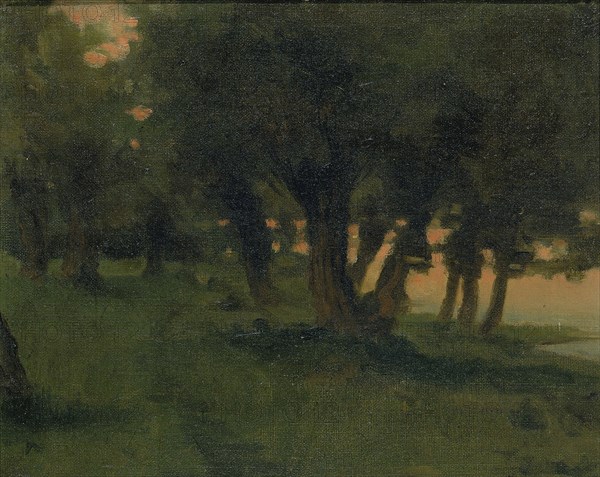 On the Banks of the Rhine, near St. Germain at Mont d'Or, 1878.