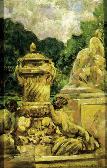 Jardin de la Fontaine at Nimes, France, 1911.