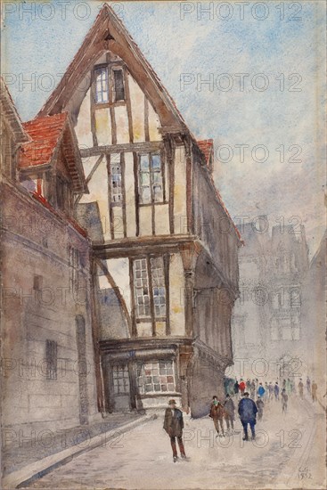 Old House in Rouen, 1932.