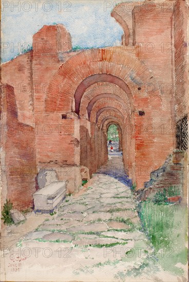 Arches of Palace of Nero, 1933.