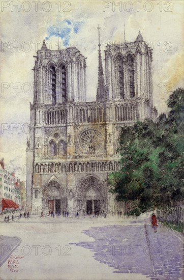 Cathedral of Notre Dame, Paris, 1933.