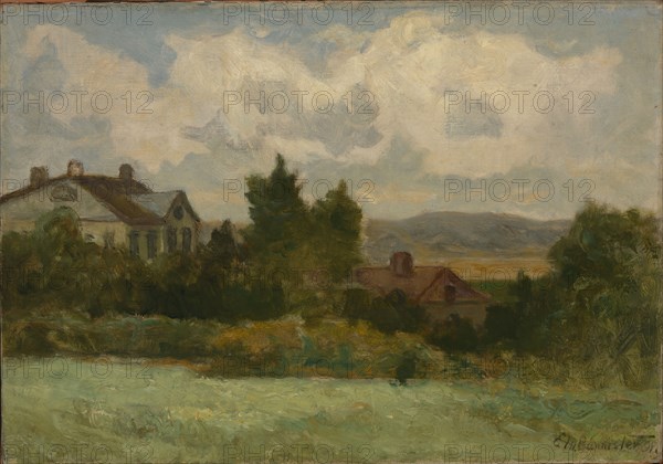 Untitled (houses and trees), 1898.