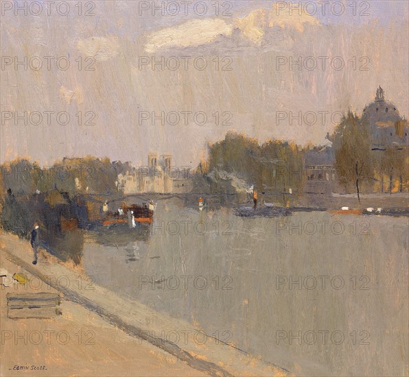 The Seine at Paris (L'Institute), n.d.