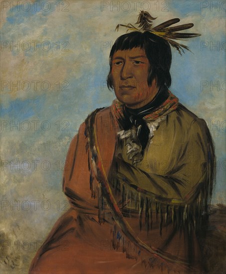Na-pów-sa, Bear Traveling at Night, a Chief, 1830.