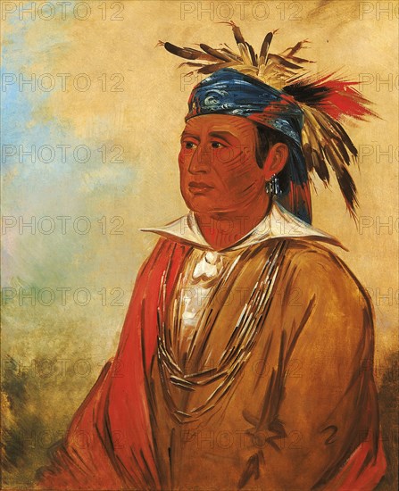 Wah-pón-jee-a, The Swan, a Warrior, 1830.