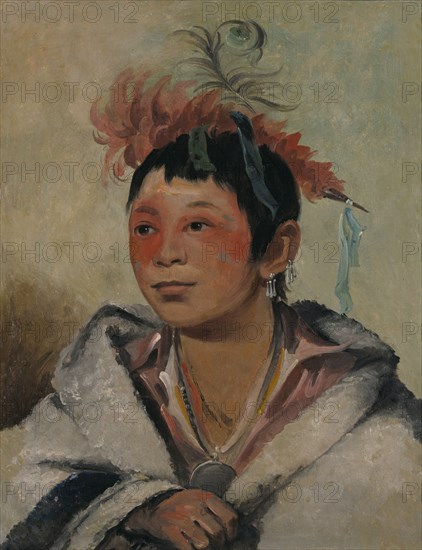 Aú-nah-kwet-to-hau-páy-o, One Sitting in the Clouds, a Boy, 1831.