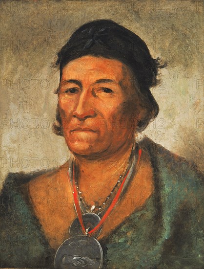 Ko-mán-i-kin, Big Wave, an Old and Distinguished Chief, 1831.