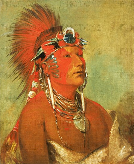 Jee-hé-o-hó-shah, Cannot Be Thrown Down, a Warrior, 1832.