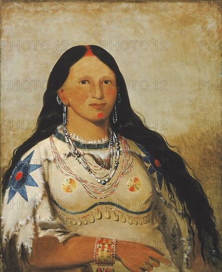 Mi-néek-ee-súnk-te-ka, Mink, a Beautiful Girl, 1832.