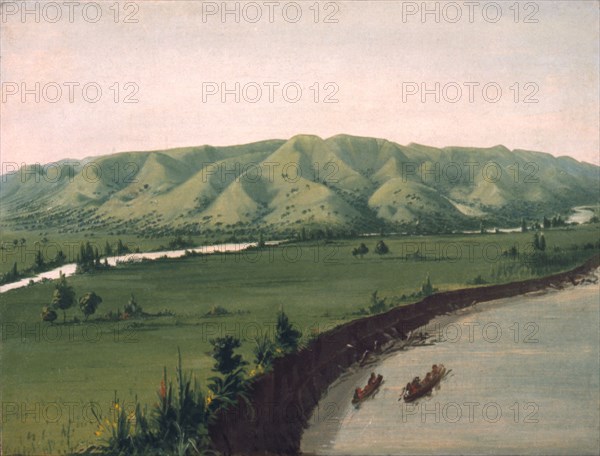 Nishnabottana Bluffs, 1070 Miles above St. Louis, 1832.