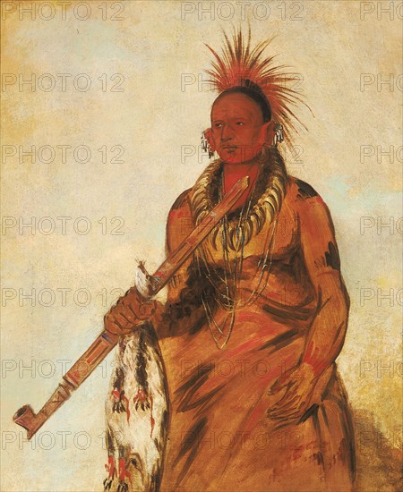 No-o-mún-nee, Walks in the Rain, a Warrior, 1832.