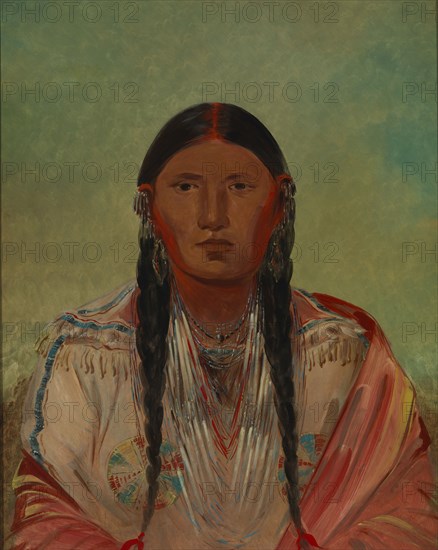 Ru-ton-wee-me, Pigeon on the Wing, 1844. Creator: George Catlin.