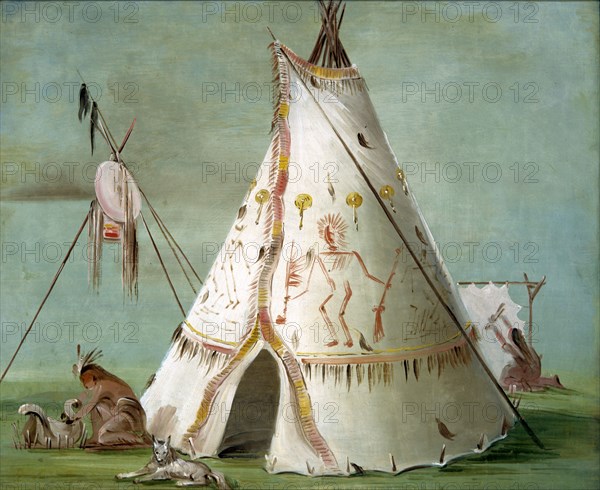 Crow Lodge of Twenty-five Buffalo Skins, 1832-1833.