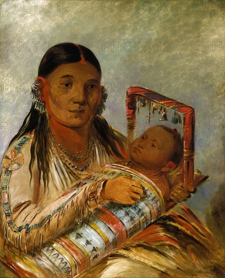 Chée-ah-ká-tchée, Wife of Nót-to-way, 1835-1836.