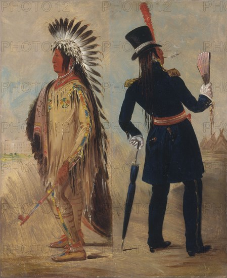 Wi-jún-jon, Pigeon's Egg Head (The Light) Going To and Returning From Washington, 1837-1839.
