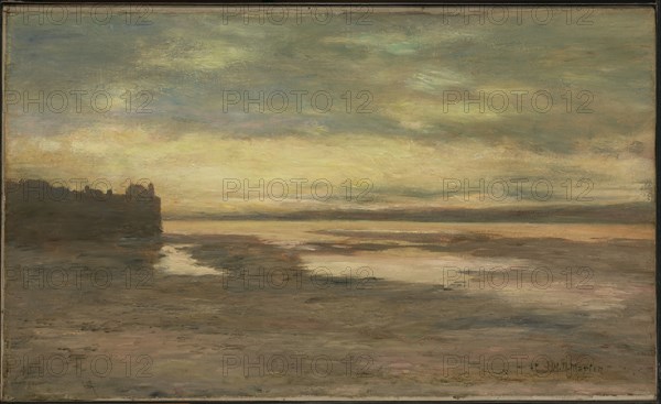 Evening on the Thames, ca. 1876.