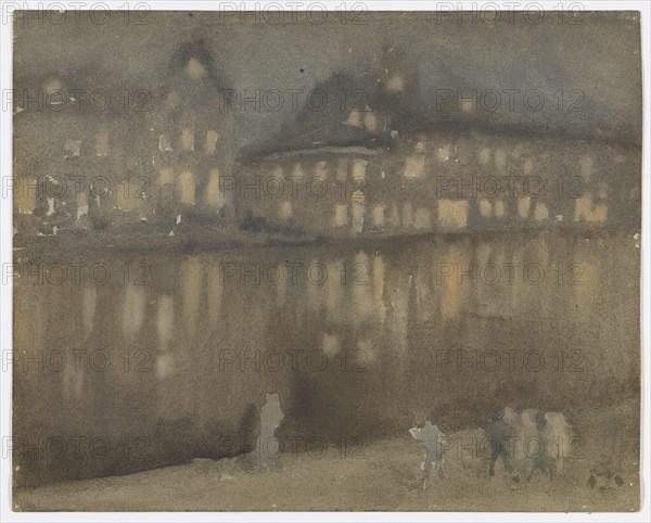 Grand Canal, Amsterdam; Nocturne, 1882.