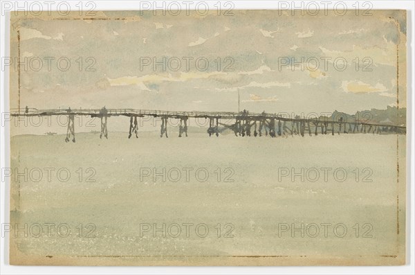 Grey and Silver?Pier, Southend, 1882-1883.