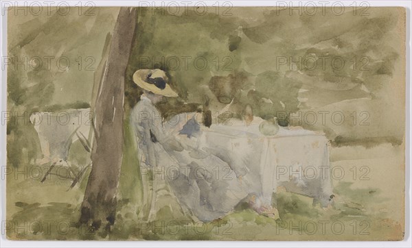 Breakfast in the Garden, 1885-1886.