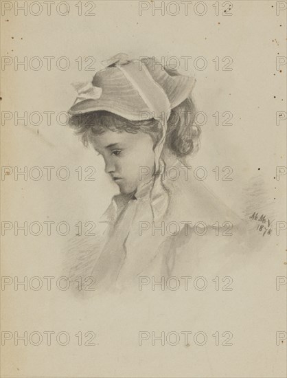 Untitled (Head of a Child Looking Down), 1878.