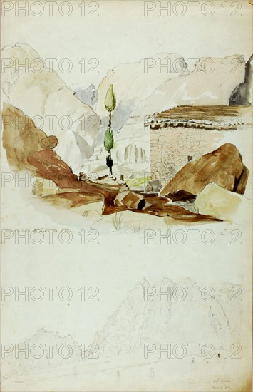 Convent of Elijah, Mt. Sinai, 1844.