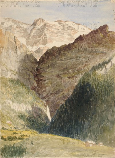 Glacier and Falls, 1863.