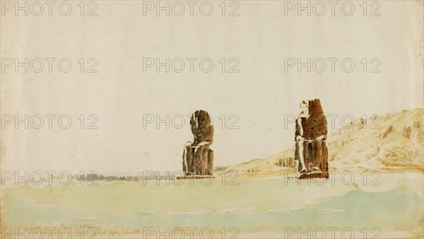 Statues at Memnon, Thebes, n.d.