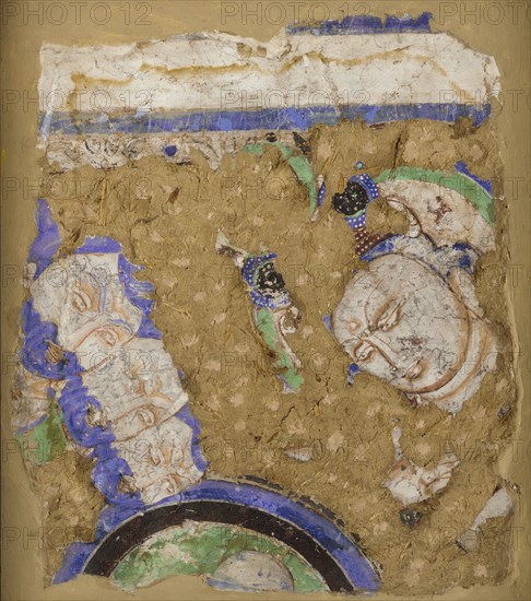 Bodhisattvas and Monks, from Cave 224, 4th-6th century.