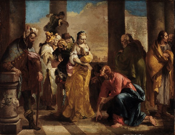 Woman Taken in Adultery, 18th century.