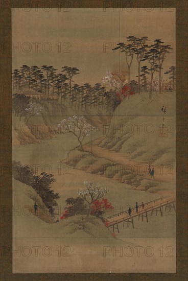 Summer landscape, mid 19th century. Possibly by Utagawa Hiroshige II.