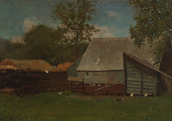 Farmyard with Ducks and Chickens, 1872-73.