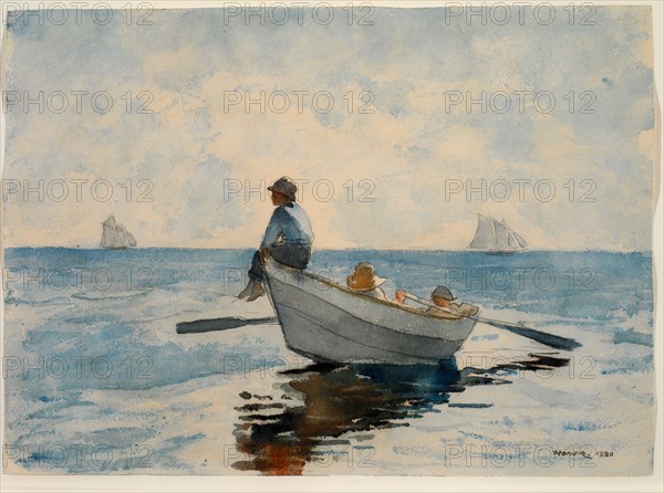 Boys in a Dory, 1880.