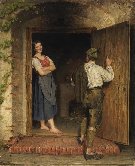 Drawing on Door, 1887.